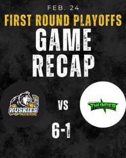 DOMINANT on home ice 🔥
Huskies last night with a 6–1 win over Trent Hills.