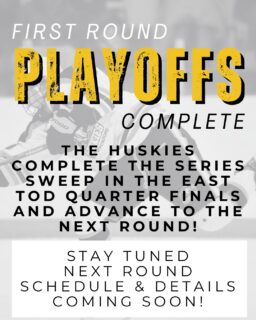 Congratulations to the Huskies on sweeping the Trent Hills Thunder in the East Tod Quarter Finals! 👏🏒

The team advances to the next round, with schedule & details to be announced soon. Stay tuned!