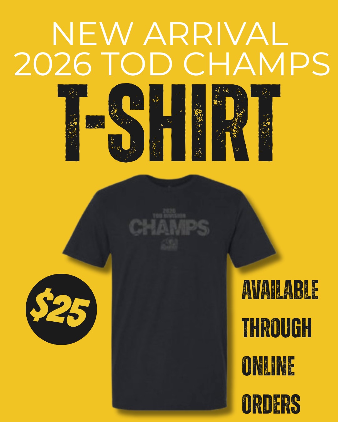 NEW DROP 🚨

2026 TOD Champs T-Shirts are here 
Rep the win and grab yours while they last 

Order yours here: https://qcpromo.com/product-category/sports/frankford_huskies/
$25

Don’t miss out 👀
