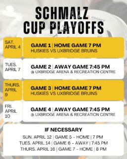It’s go time. The Schmalz Cup Playoffs are HERE 🏆🔥
Check out the schedule and be there every step of the run.