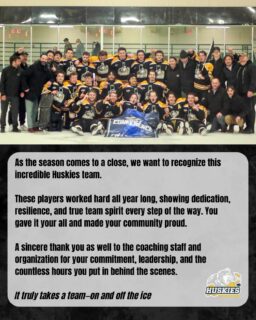 So proud of our Huskies team for the hard work and determination they showed all season long—you earned every moment.