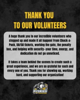 Behind every great game is an even greater group of volunteers