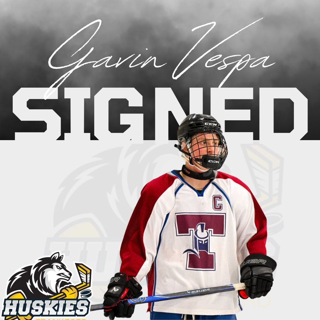 The Pack continues to grow!

The Huskies are proud to announce the signing of Gavin Vespa!

Gavin previously played for the Quinte Red Devils and spent last season captaining the St. Theresa’s Titans to an OFSAA gold medal.