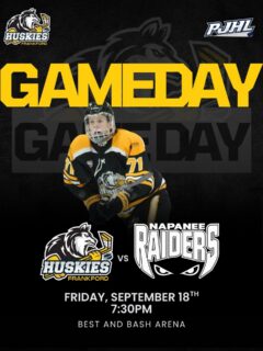 The Huskies are on the road to take on the Napanee Raiders tonight!