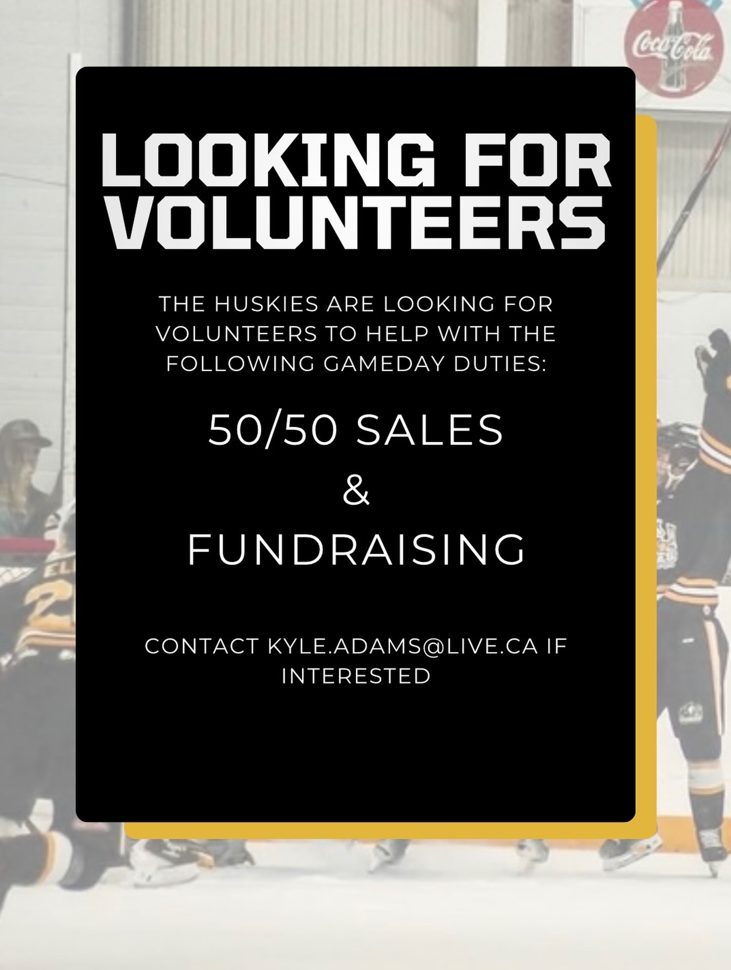 If interested email kyle.adams@live.ca
